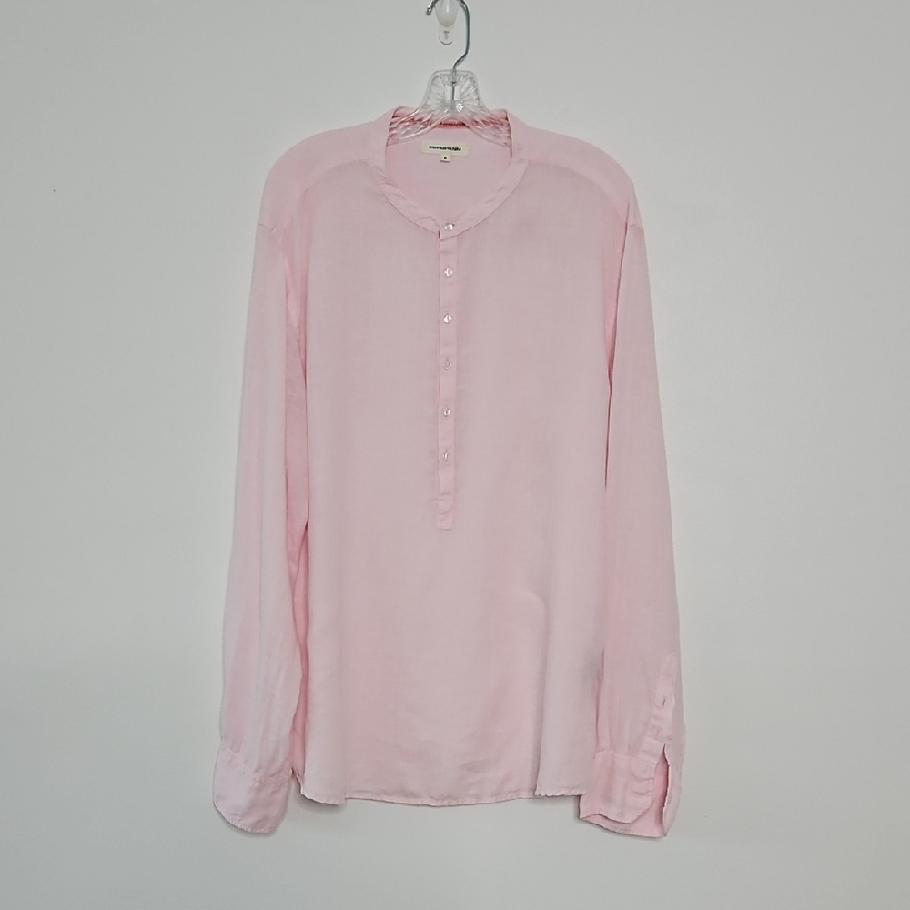 Europann Saint-Tropez Light Pink Linen Tunic‎  Resortwear Size XL
